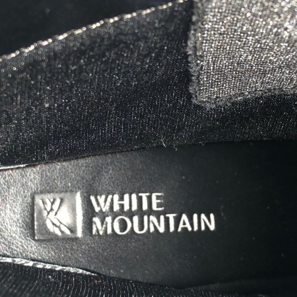 New Women’s White Mountain Black Suede Leather Wedge Fashion Ankle Boots 6.5 M - Picture 13 of 13